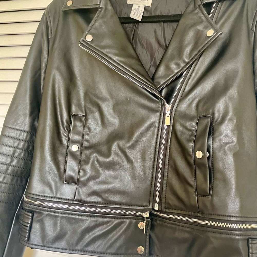 Faux Leather Jacket - Medium - Picture 3 of 5